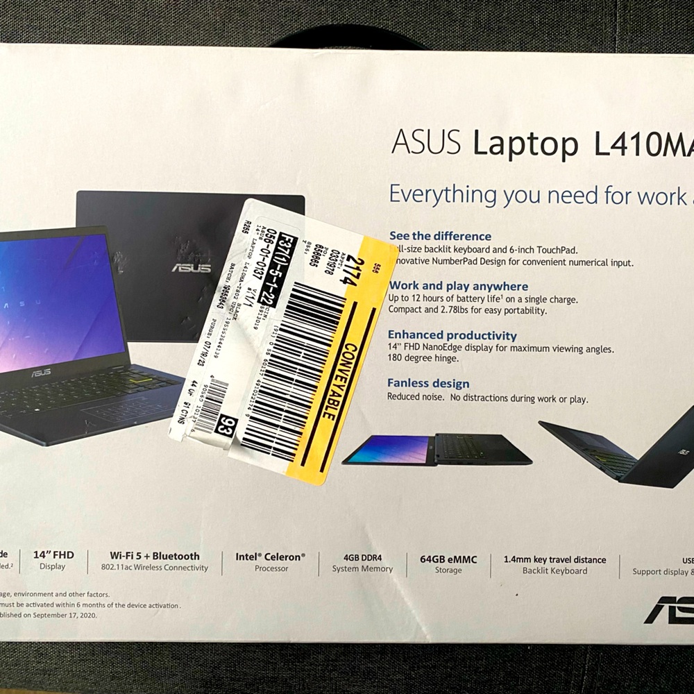 ASUS Laptop L410MA